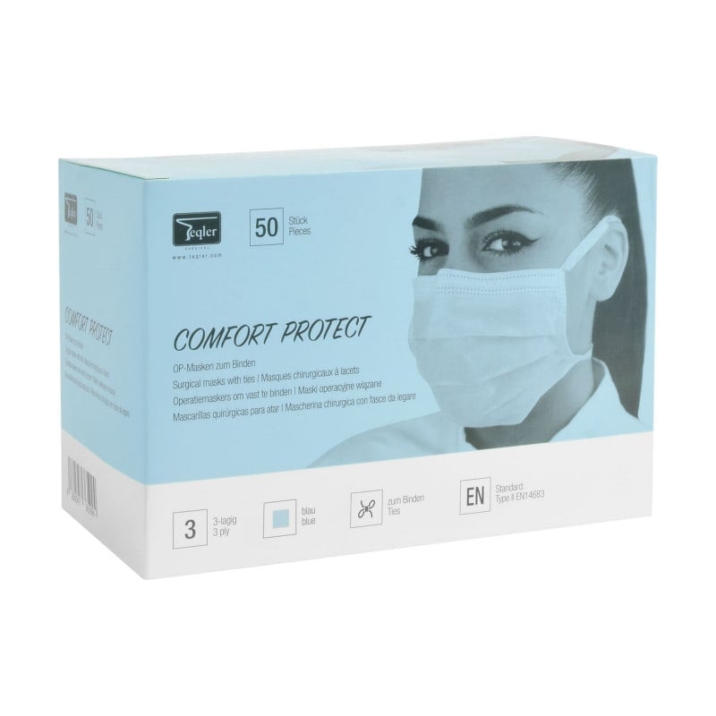 Surgical Mask, 3-ply blue