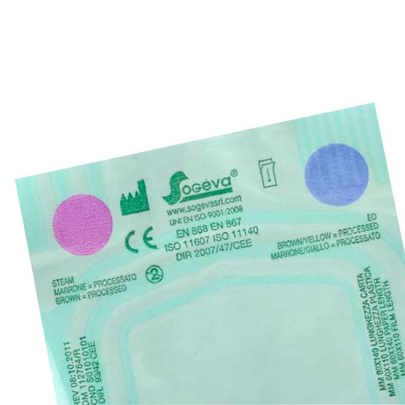 Sterilisation Pouches, Self-Adhesive 14 x 36 cm