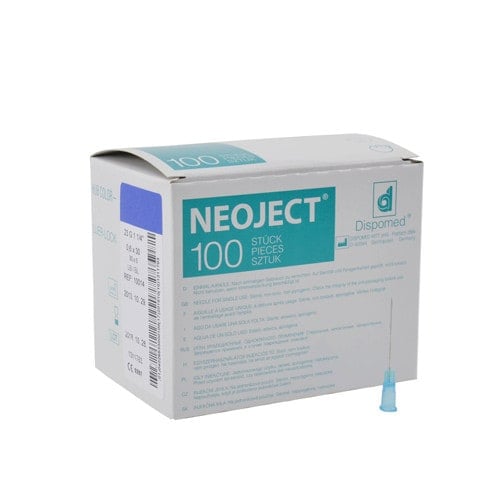 Neoject Ultra-thin Wall Cannulae 23G, 0.6 x 30, blue