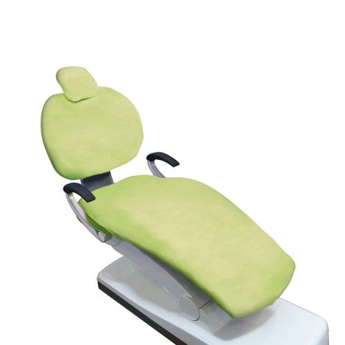 Dentist chair protective cover lime green