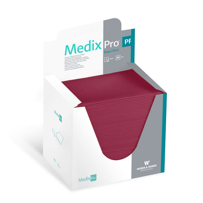 MedixPro Protective Underlays, 33 x 48 cm dark red