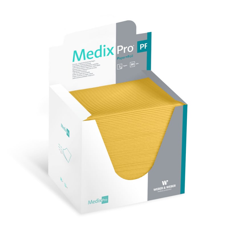 MedixPro Protective Underlays, 33 x 48 cm yellow