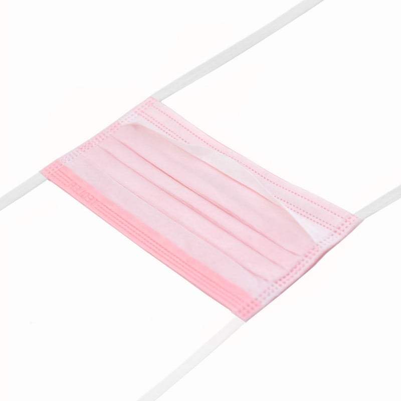 Surgical Mask for Lens Wearers ties | soft pink