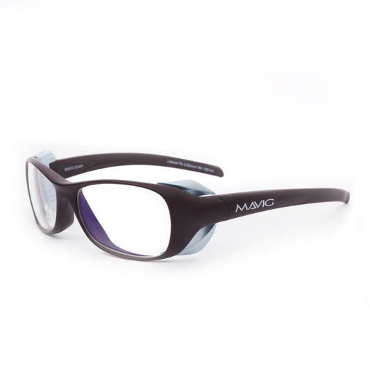 MAVIG X-Ray Protective Glasses BR126 L | Pb 0.50 mm | cocoa / light blue
