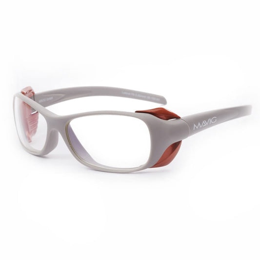MAVIG X-Ray Protective Glasses BR126 S/M | Pb 0.75 mm | silver bronze / orange