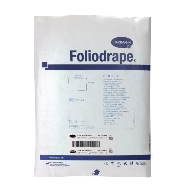 Foliodrape Protect Surgical Drapes, Self-Adhesive 75 x 90cm (40 drapes)