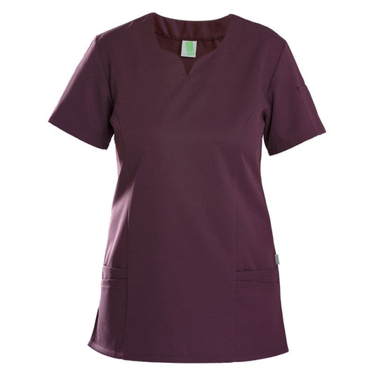 Women's TENCEL™ Scrub Top aubergine | XL
