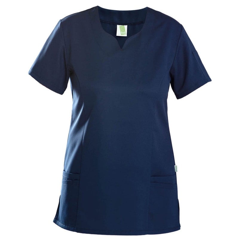 Women's TENCEL™ Scrub Top navy blue | S