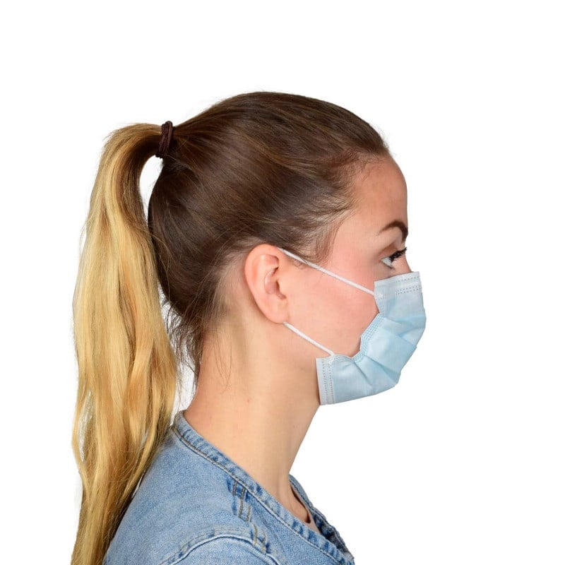 UNIGLOVES Surgical Mask small blue