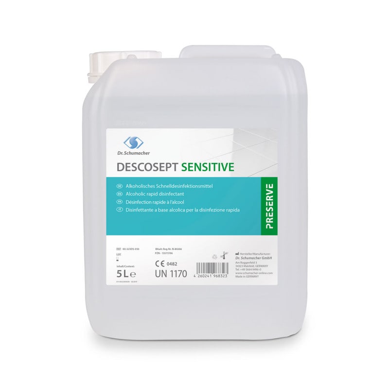 Descosept Sensitive Rapid Disinfectant 5 Litre Canister