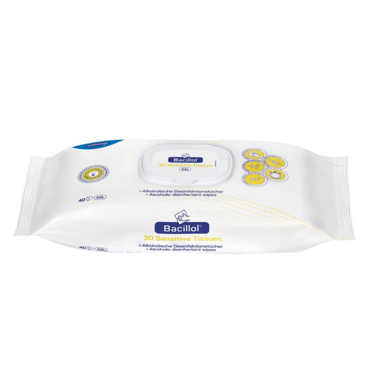Bacillol 30 Sensitive Tissues, Flowpack 40 XXL-Wipes (25 x 38 cm)