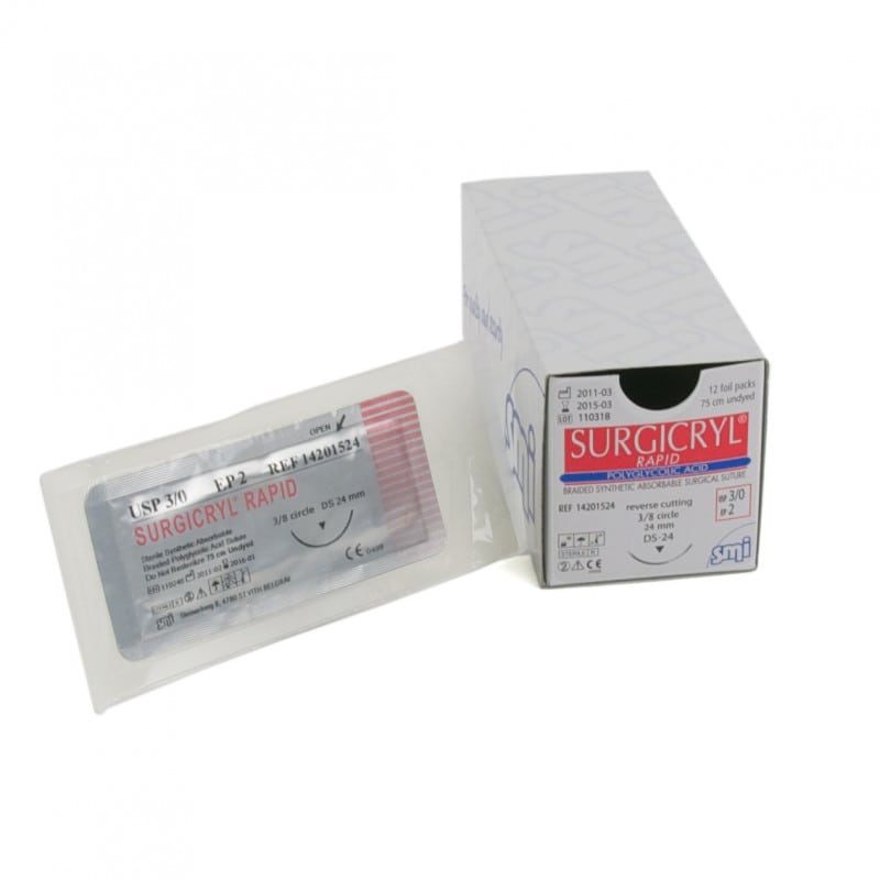 Surgicryl Rapid DS 26, 3.0 (2/0), 75 cm