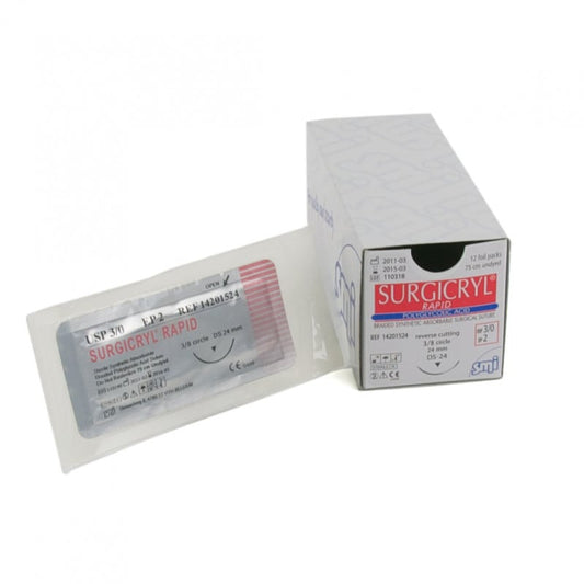 Surgicryl Rapid DS 12, 1.5 (4/0), 75 cm