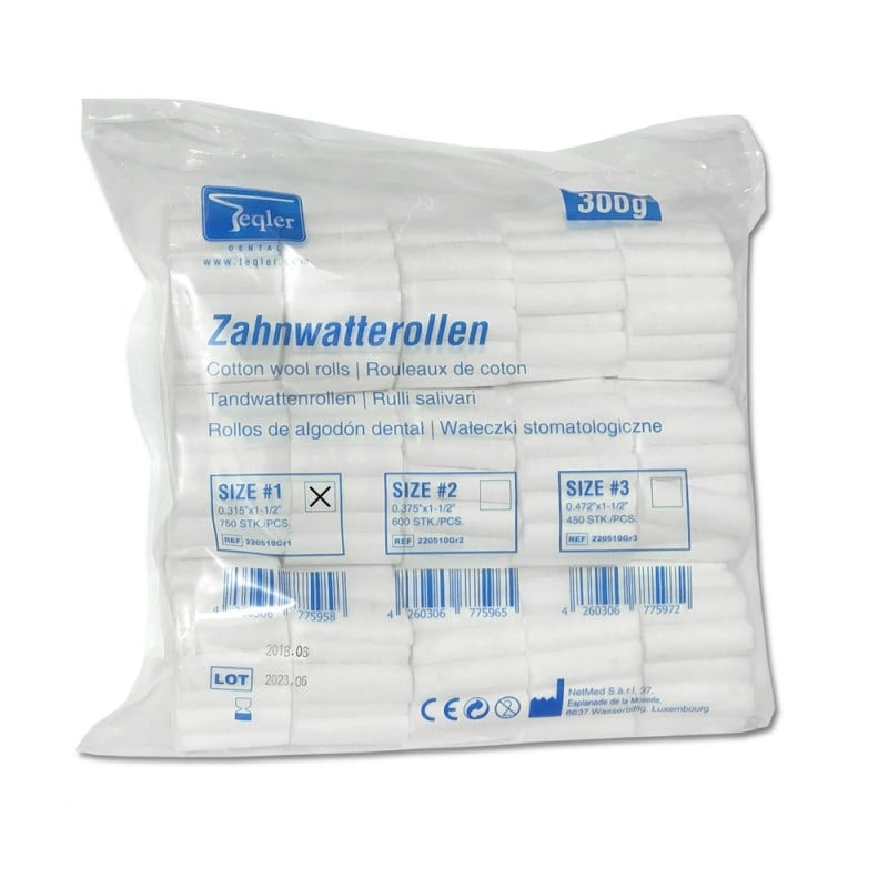Dental Cotton Rolls size 2 (Ø 1.0 mm)