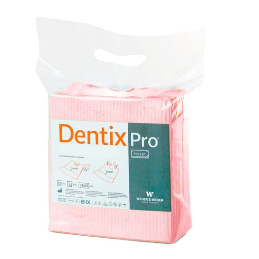 Dentix Pro Dental Bibs pink
