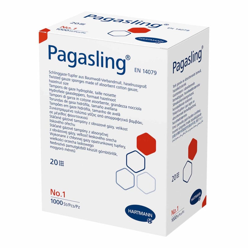 Pagasling Swabs, Non-sterile Size 1 (hazelnut-sized), 1000 pieces