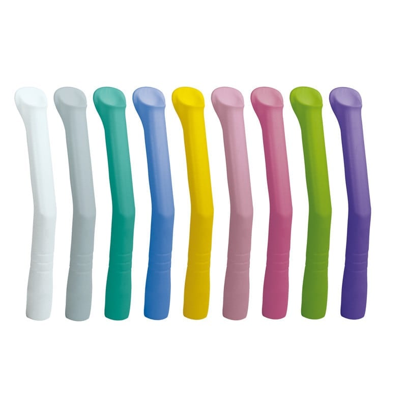 BluJet-Color Aspirator Tips, 10 Units mixed colours