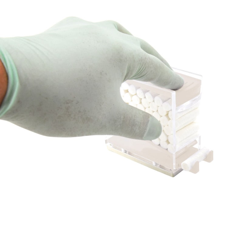 Cotton Roll Dispenser white