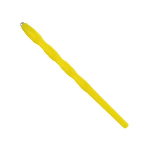 Dental mirror handle, coloured yellow