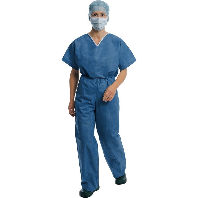Foliodress® suit, Surgical Scrub Set blue | L