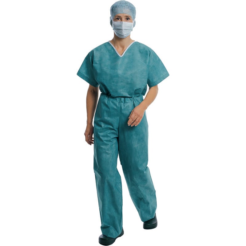Foliodress® suit, Surgical Scrub Set green | XXL