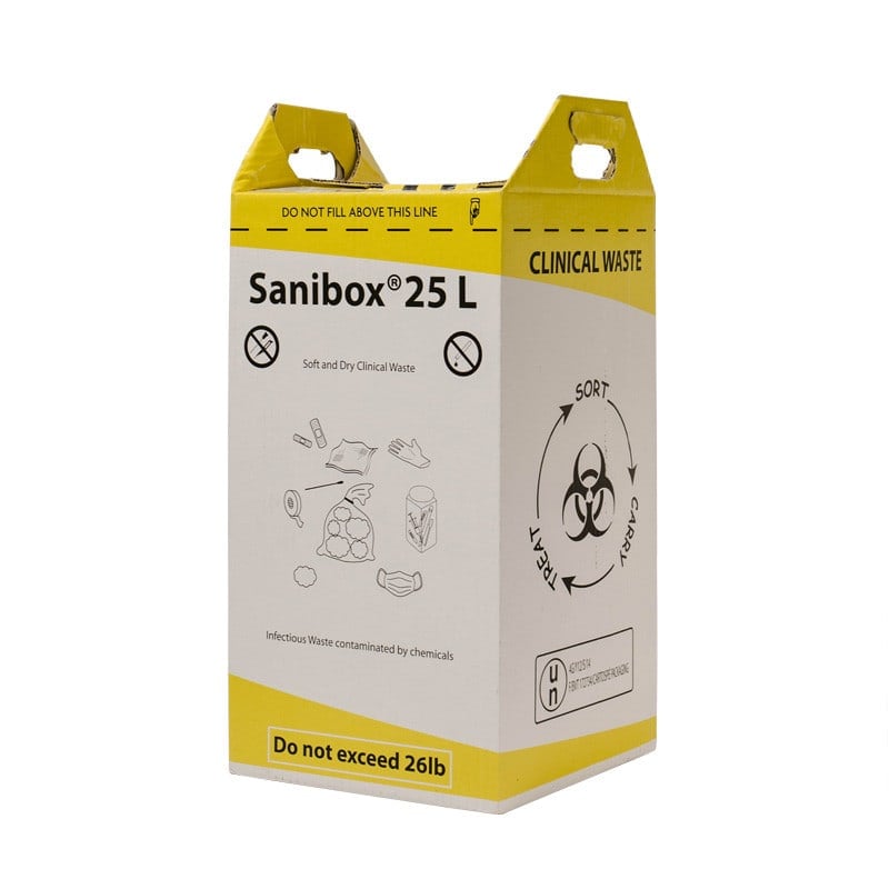 «Sanibox» Clinical Waste Box 25 Litres
