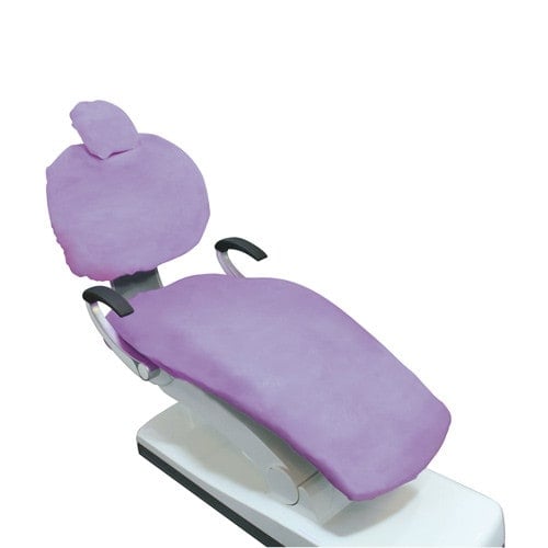 Dentist chair protective cover purple