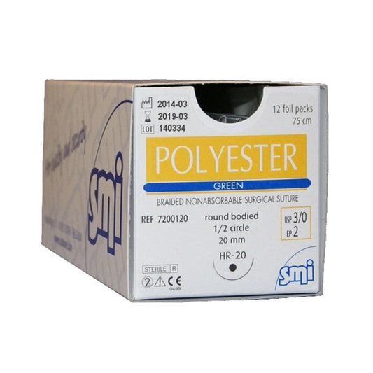 SMI Polyester Suture DS30, 2, 3/0