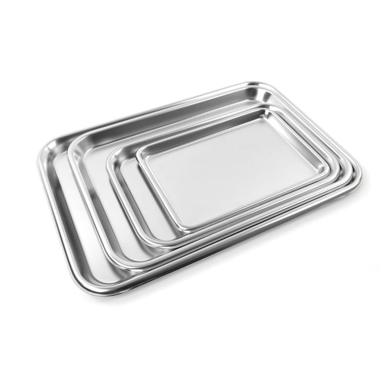 Stainless Steel Tray 39 x 27.5 x 1.9 cm