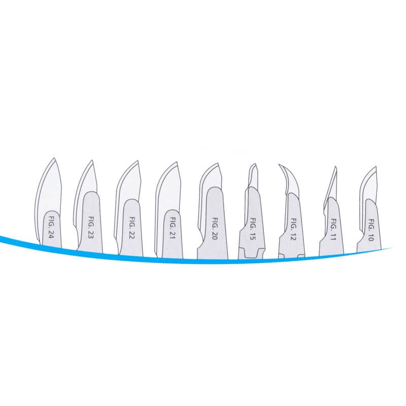 Disposable Scalpel Blades for No. 4 Scalpel Handle Figur 24