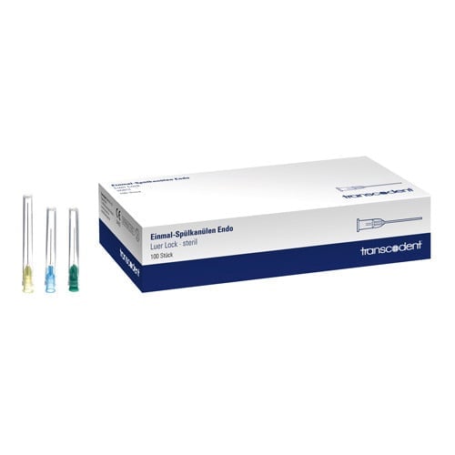 Transcodent Irrigation Cannulas 27G, 0.4 x 23 mm, blue
