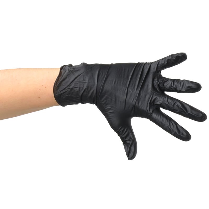 Unigloves Pearl Nitrile Gloves black | L