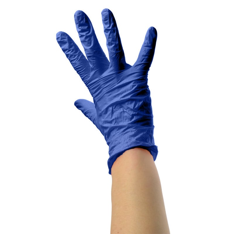 Unigloves Pearl Nitrile Gloves cobalt | L