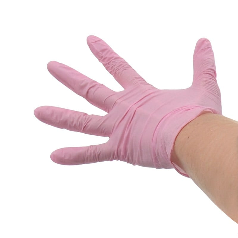Unigloves Pearl Nitrile Gloves pink | XS