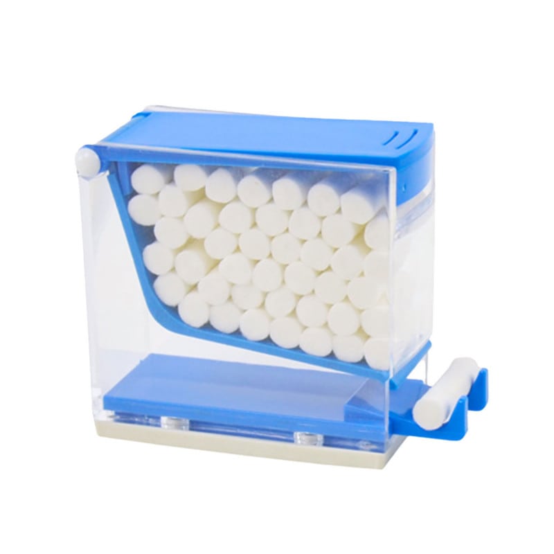 Cotton Roll Dispenser blue